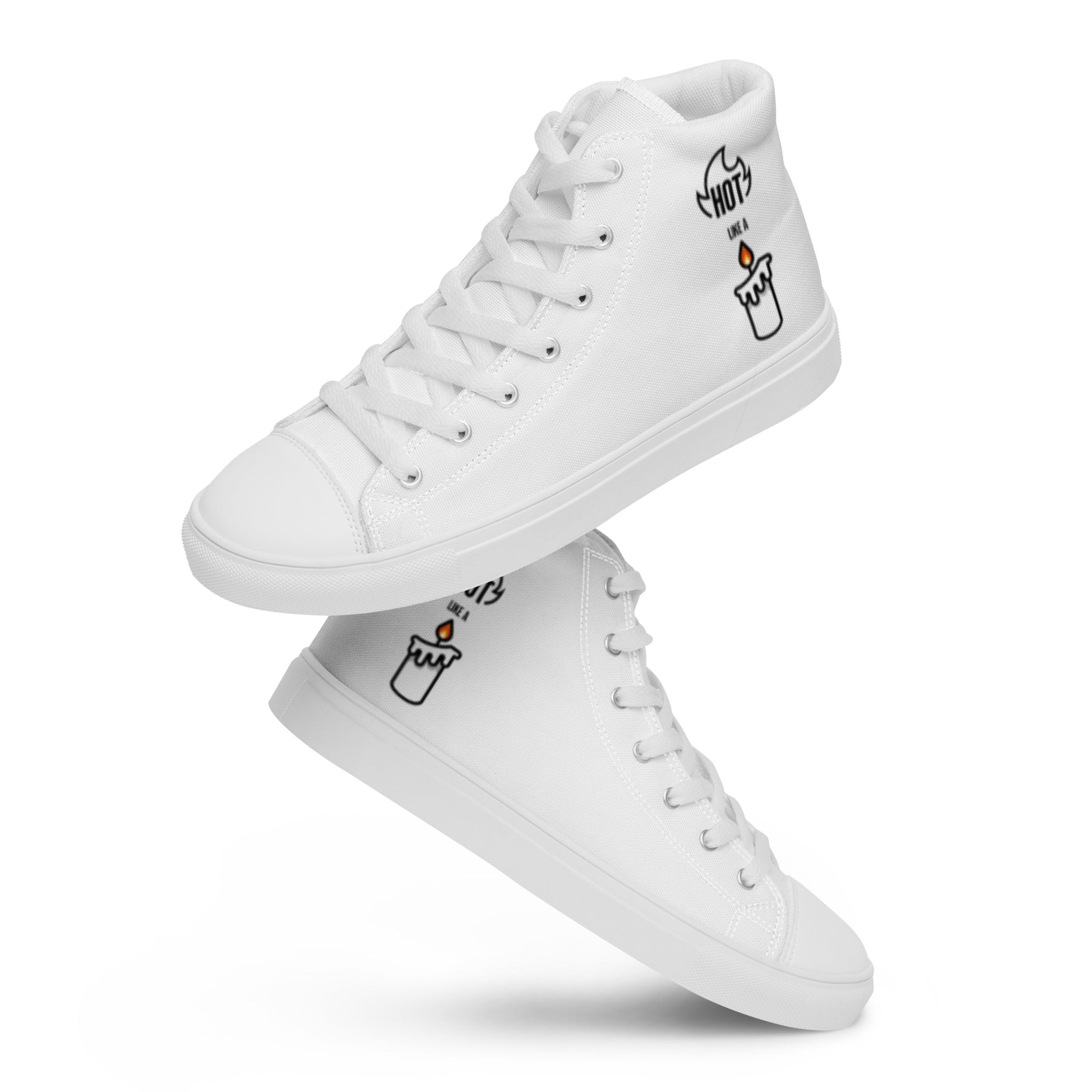 HOT LIKE A CANDLE® Men's high top canvas shoes