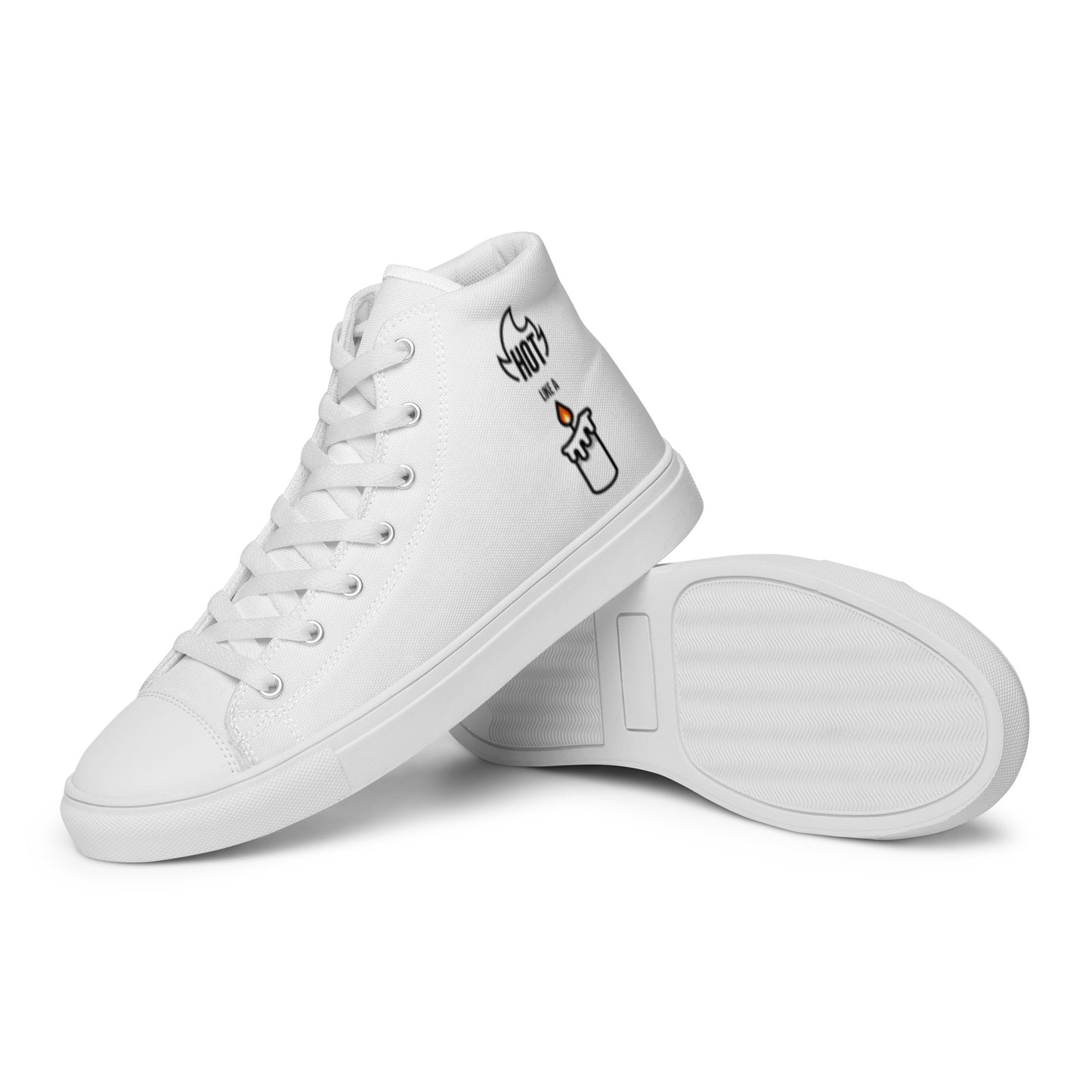 HOT LIKE A CANDLE - Men’s high top canvas shoes