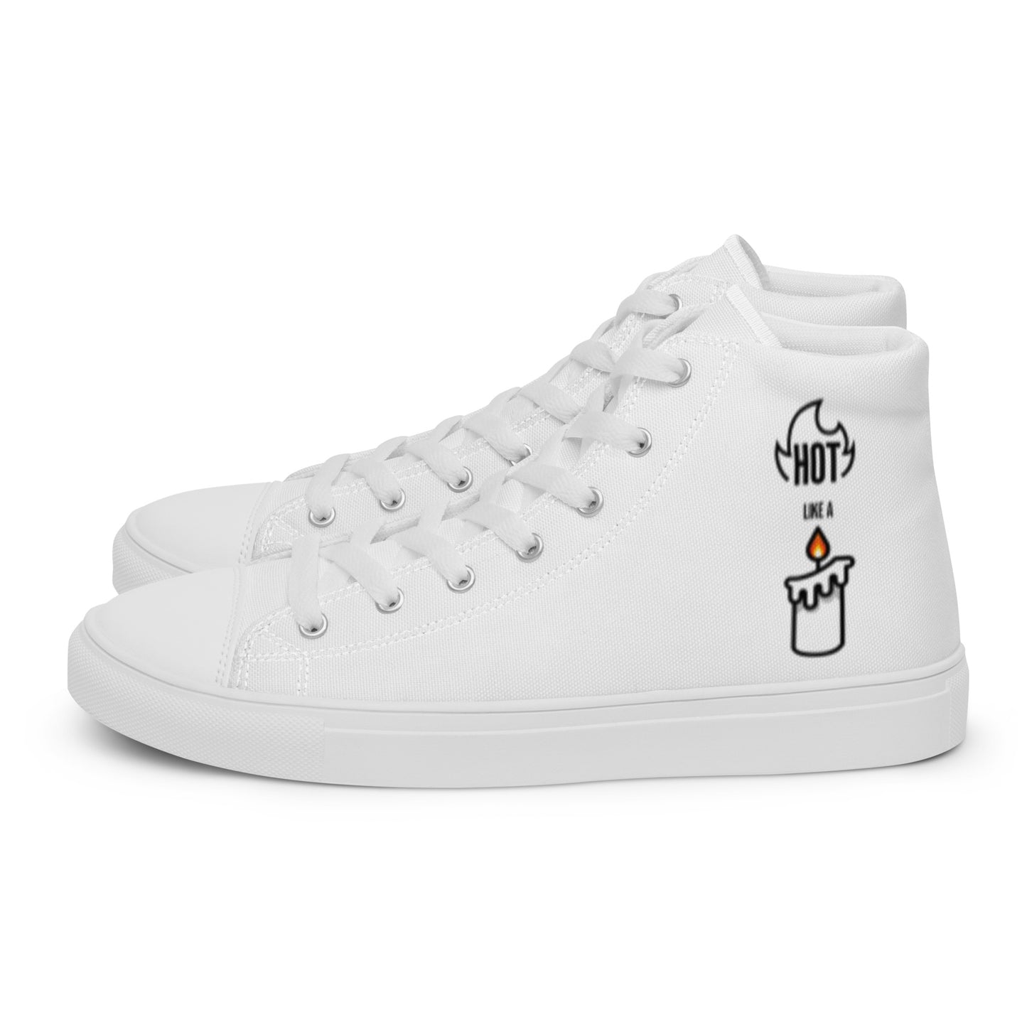 HOT LIKE A CANDLE - Men’s high top canvas shoes