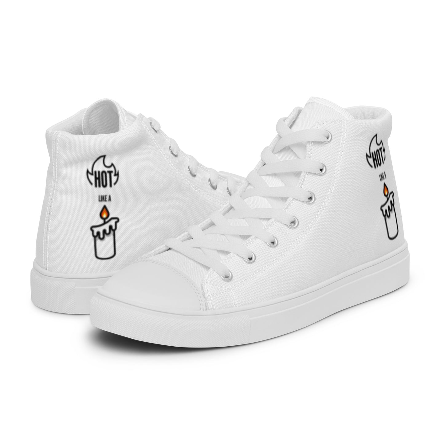 HOT LIKE A CANDLE - Men’s high top canvas shoes