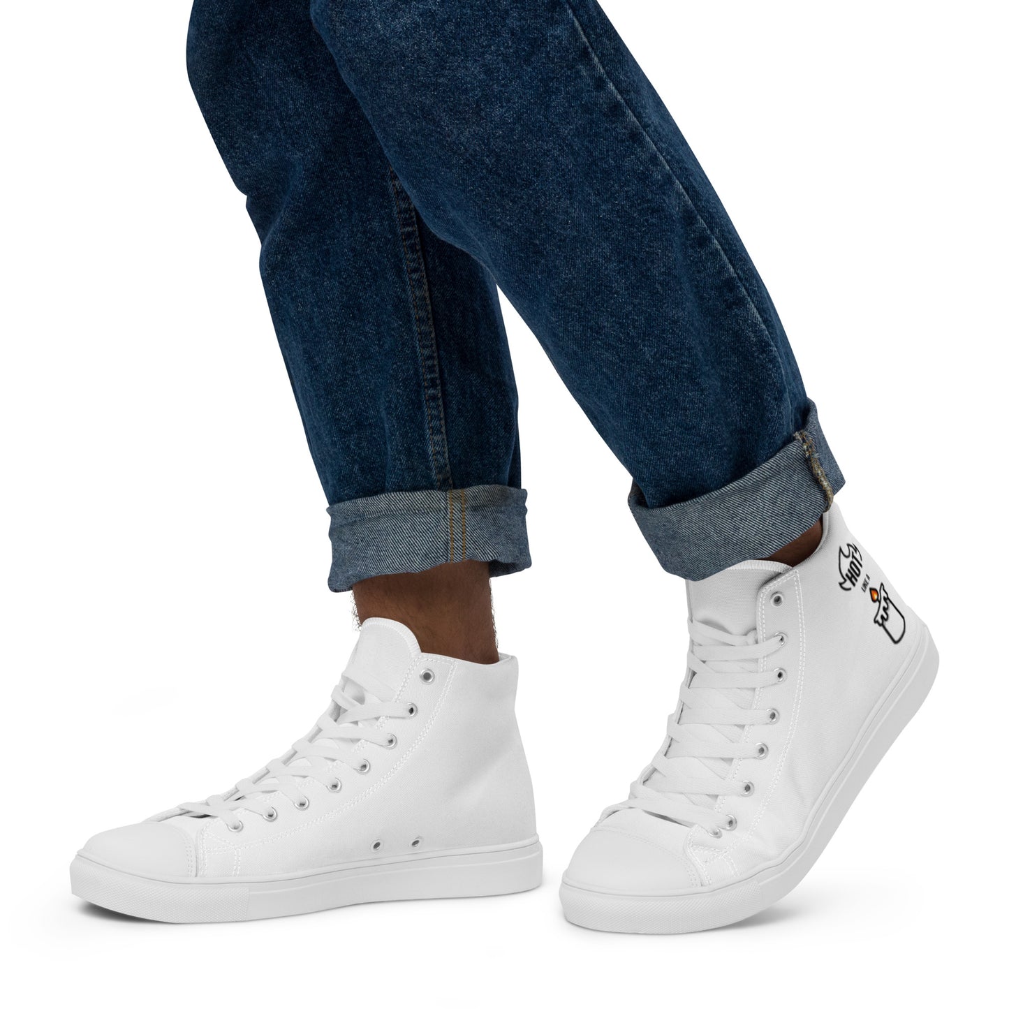 HOT LIKE A CANDLE - Men’s high top canvas shoes