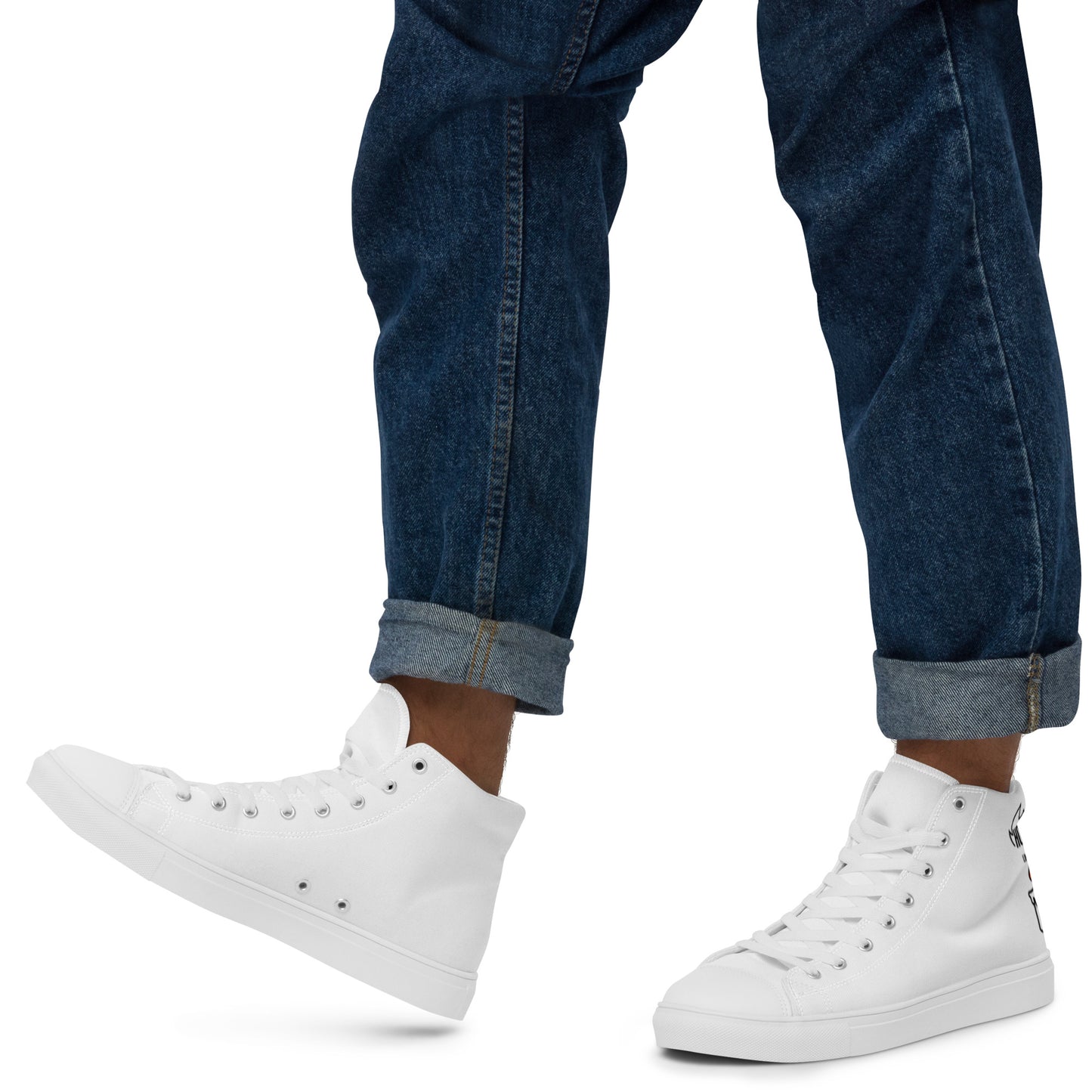 HOT LIKE A CANDLE - Men’s high top canvas shoes