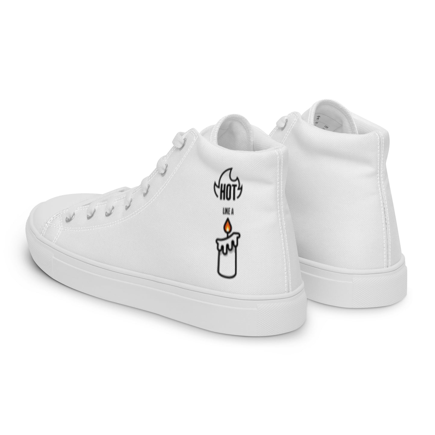 HOT LIKE A CANDLE - Men’s high top canvas shoes