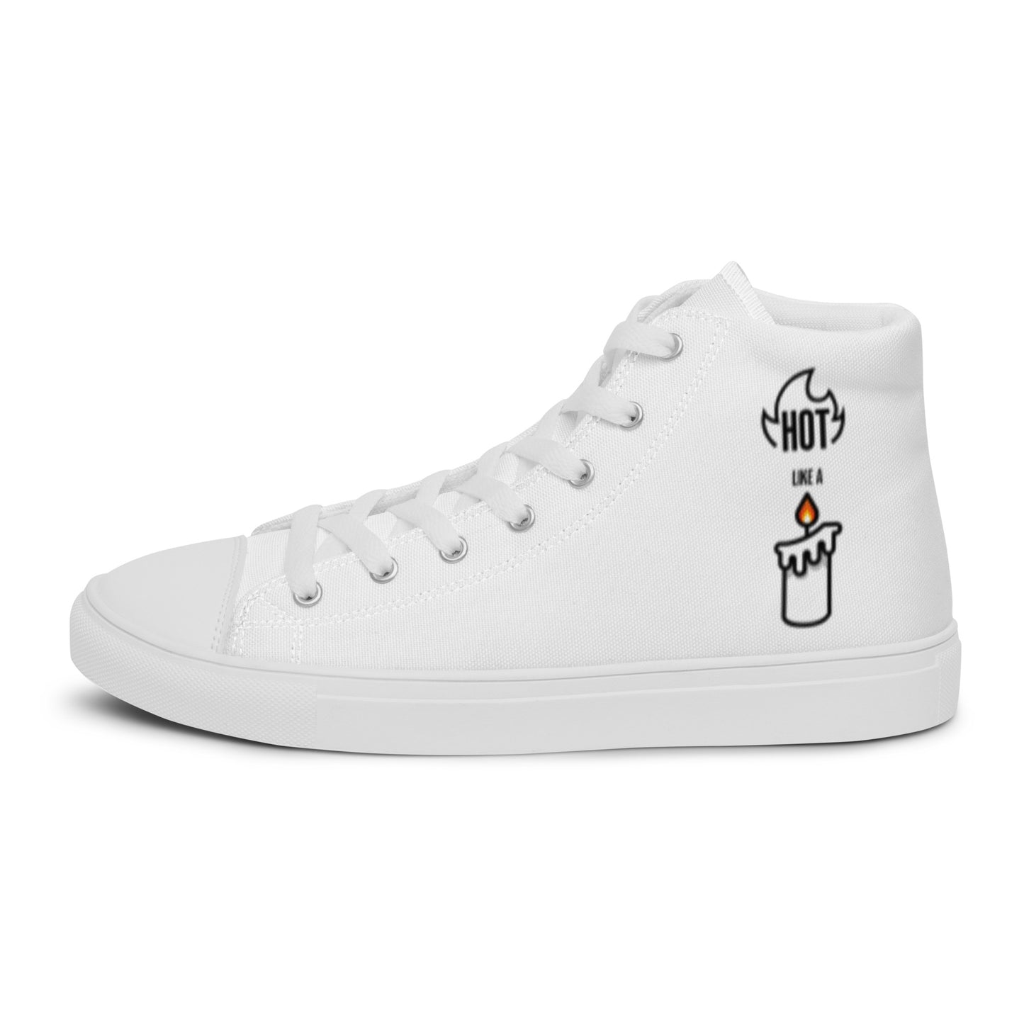 HOT LIKE A CANDLE - Men’s high top canvas shoes