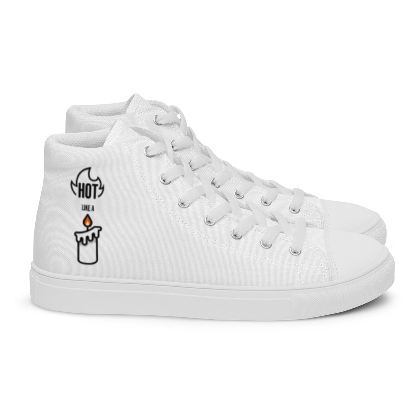 HOT LIKE A CANDLE - Men’s high top canvas shoes