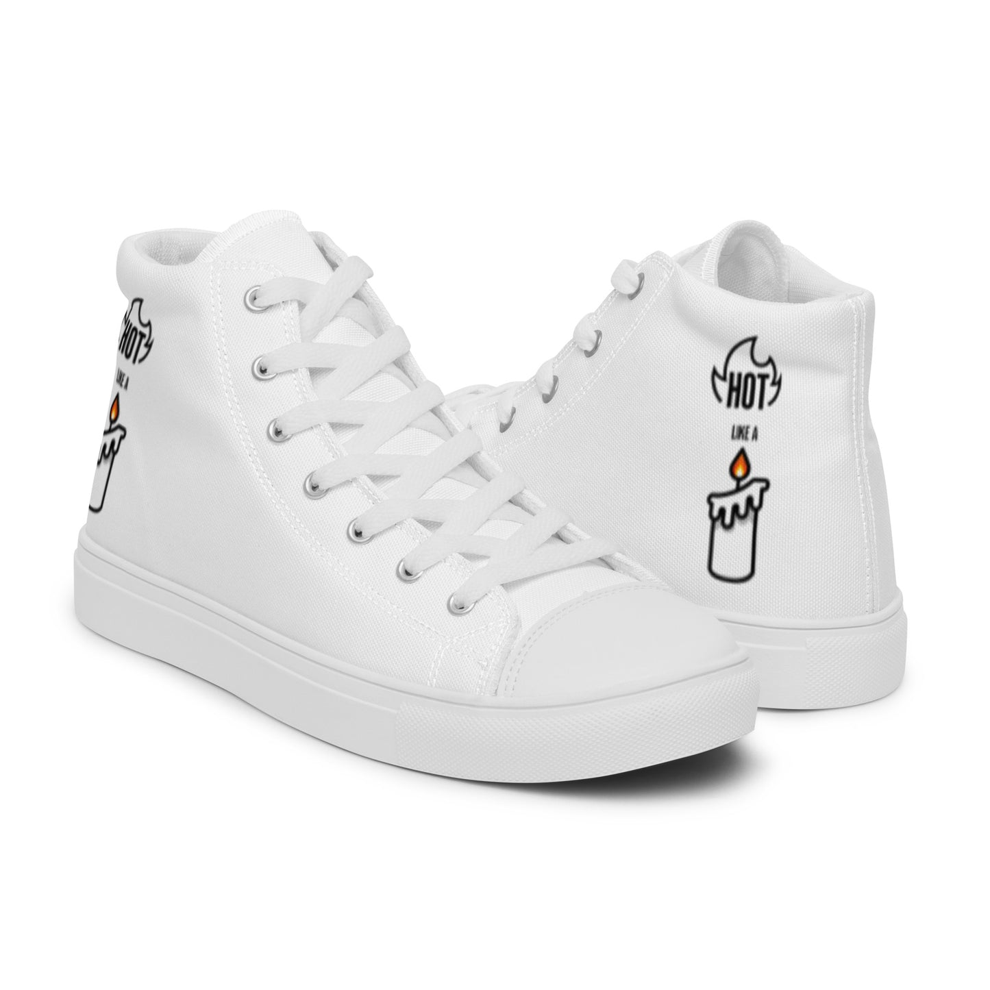 HOT LIKE A CANDLE - Men’s high top canvas shoes