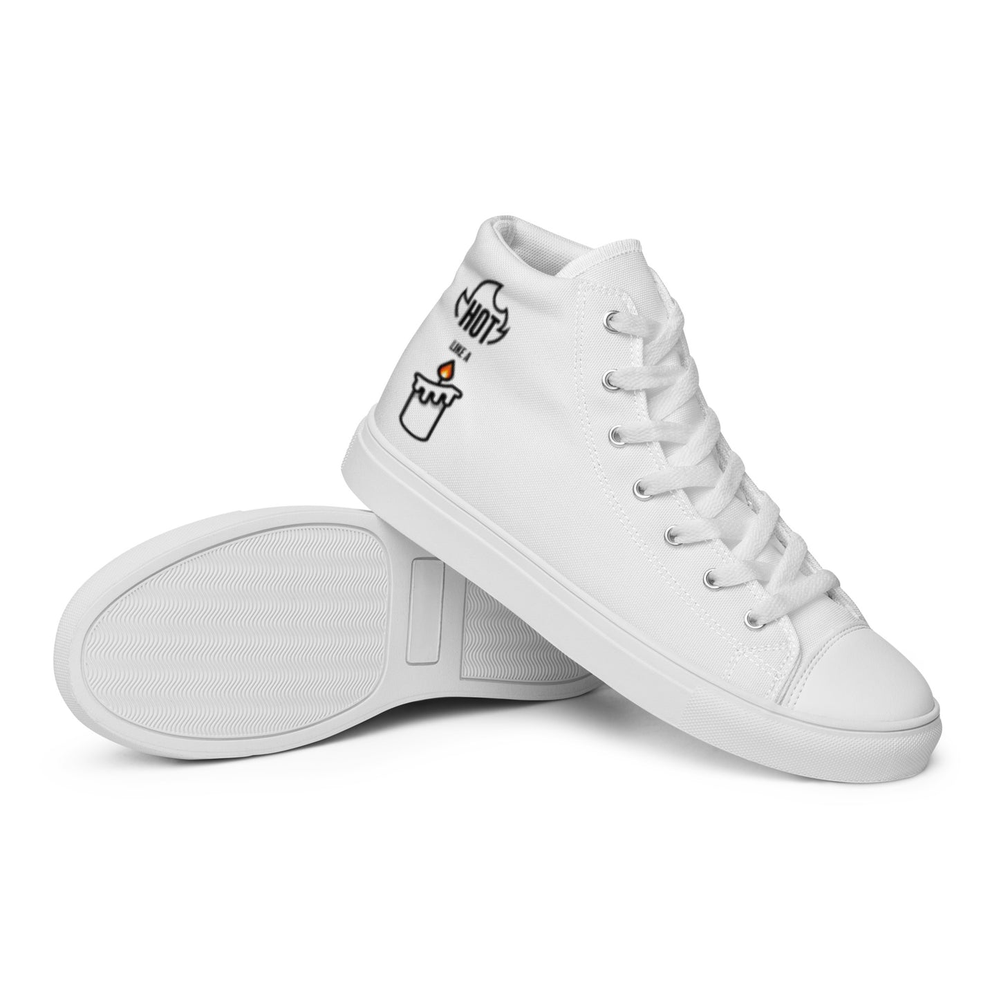 HOT LIKE A CANDLE - Men’s high top canvas shoes