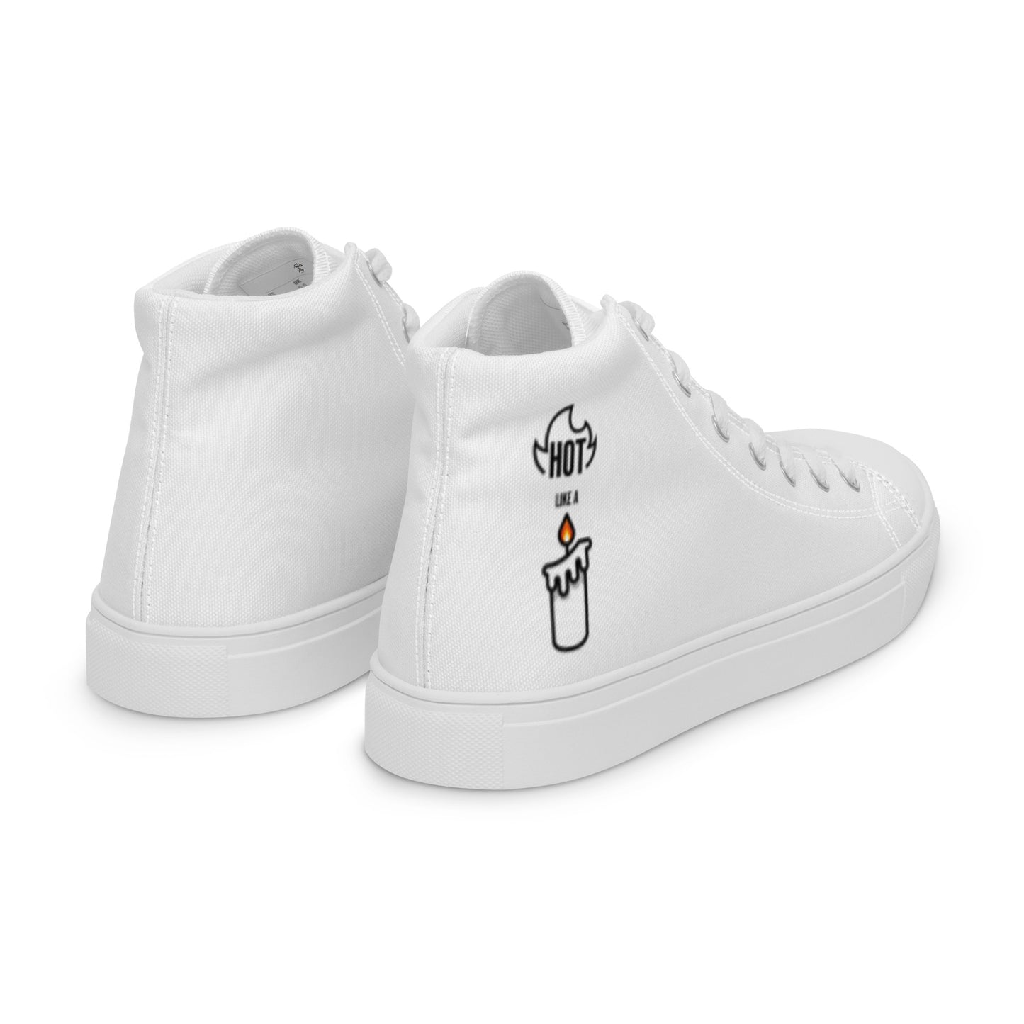 HOT LIKE A CANDLE - Men’s high top canvas shoes