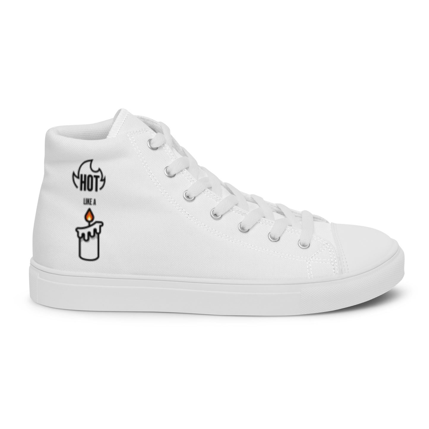 HOT LIKE A CANDLE - Men’s high top canvas shoes