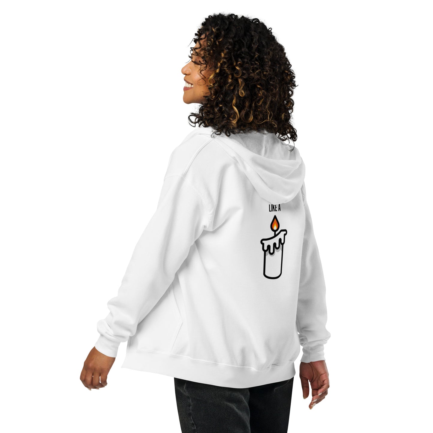 HOT LIKE A CANDLE - Unisex Zip Hoodie