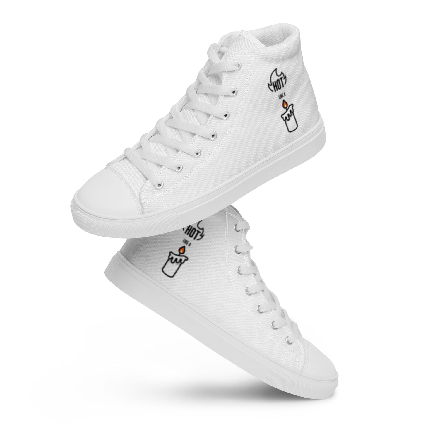 HOT LIKE A CANDLE - Women’s high top canvas shoes