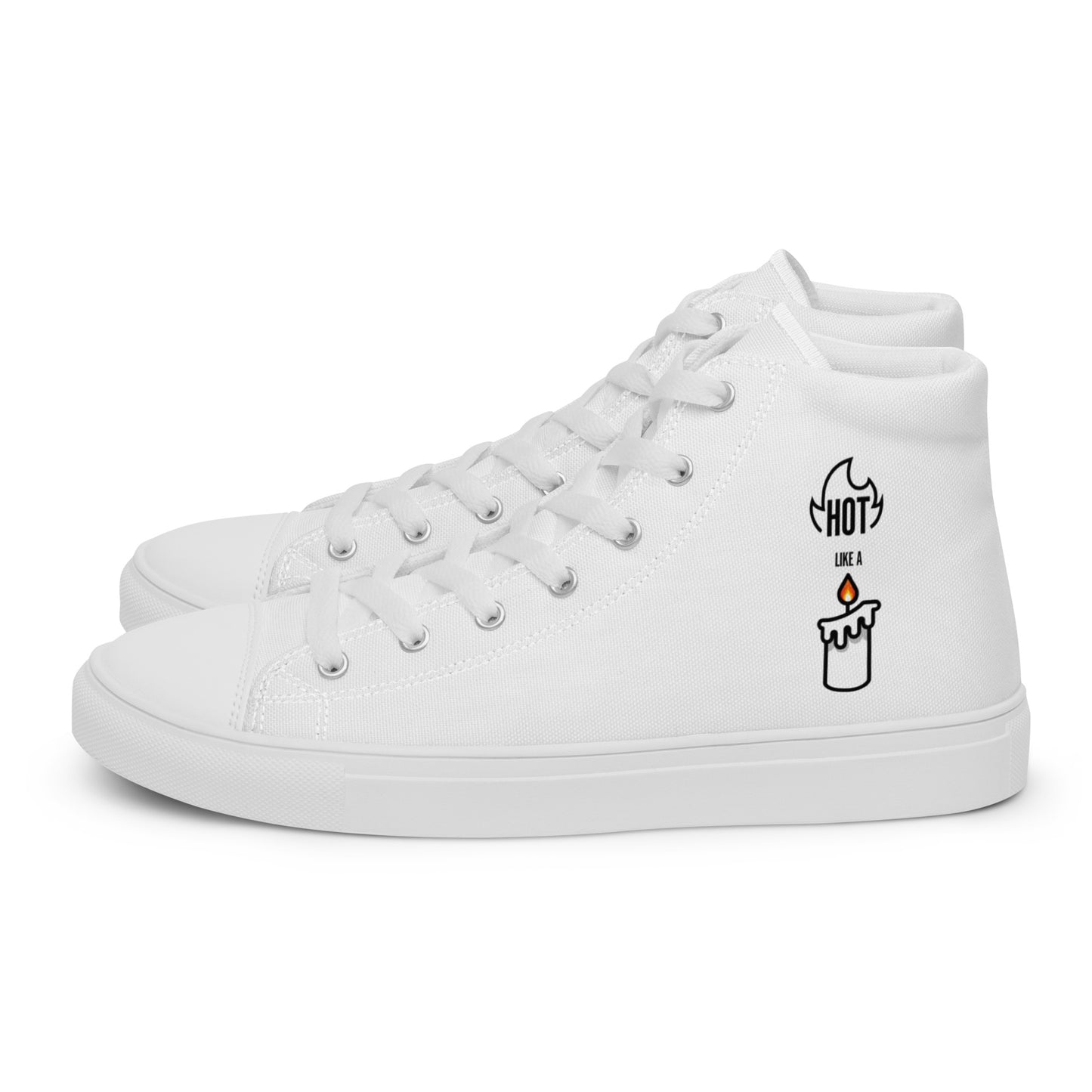 HOT LIKE A CANDLE - Women’s high top canvas shoes