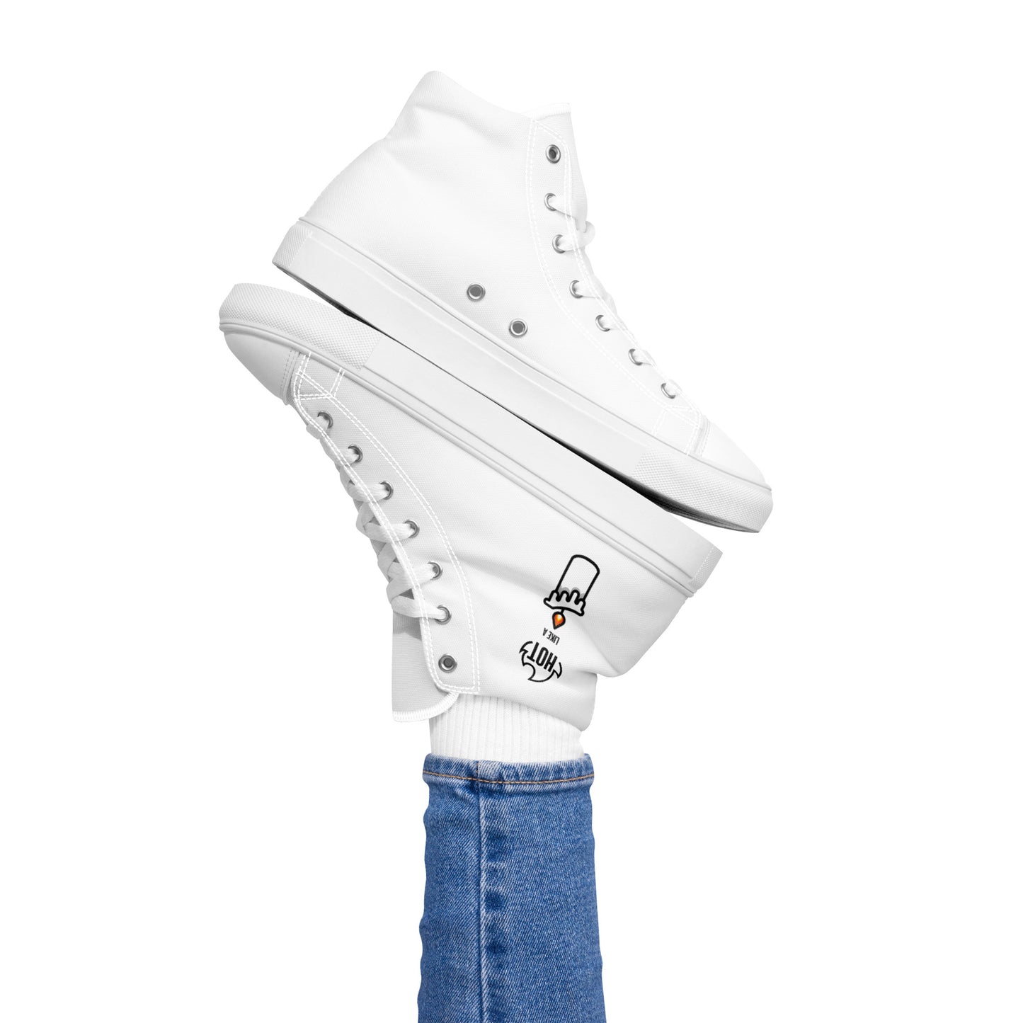 HOT LIKE A CANDLE - Women’s high top canvas shoes