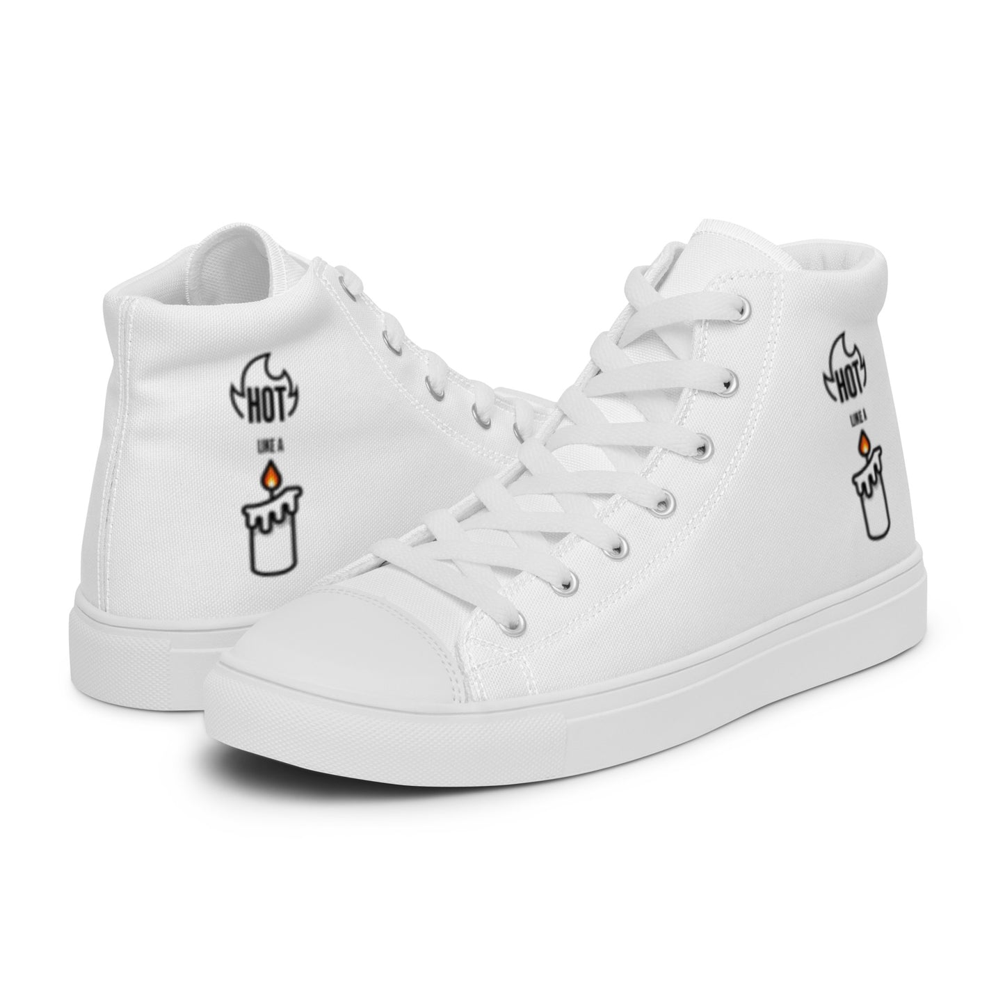 HOT LIKE A CANDLE - Women’s high top canvas shoes