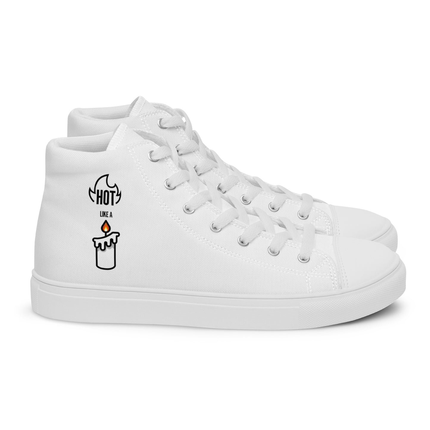 HOT LIKE A CANDLE - Women’s high top canvas shoes