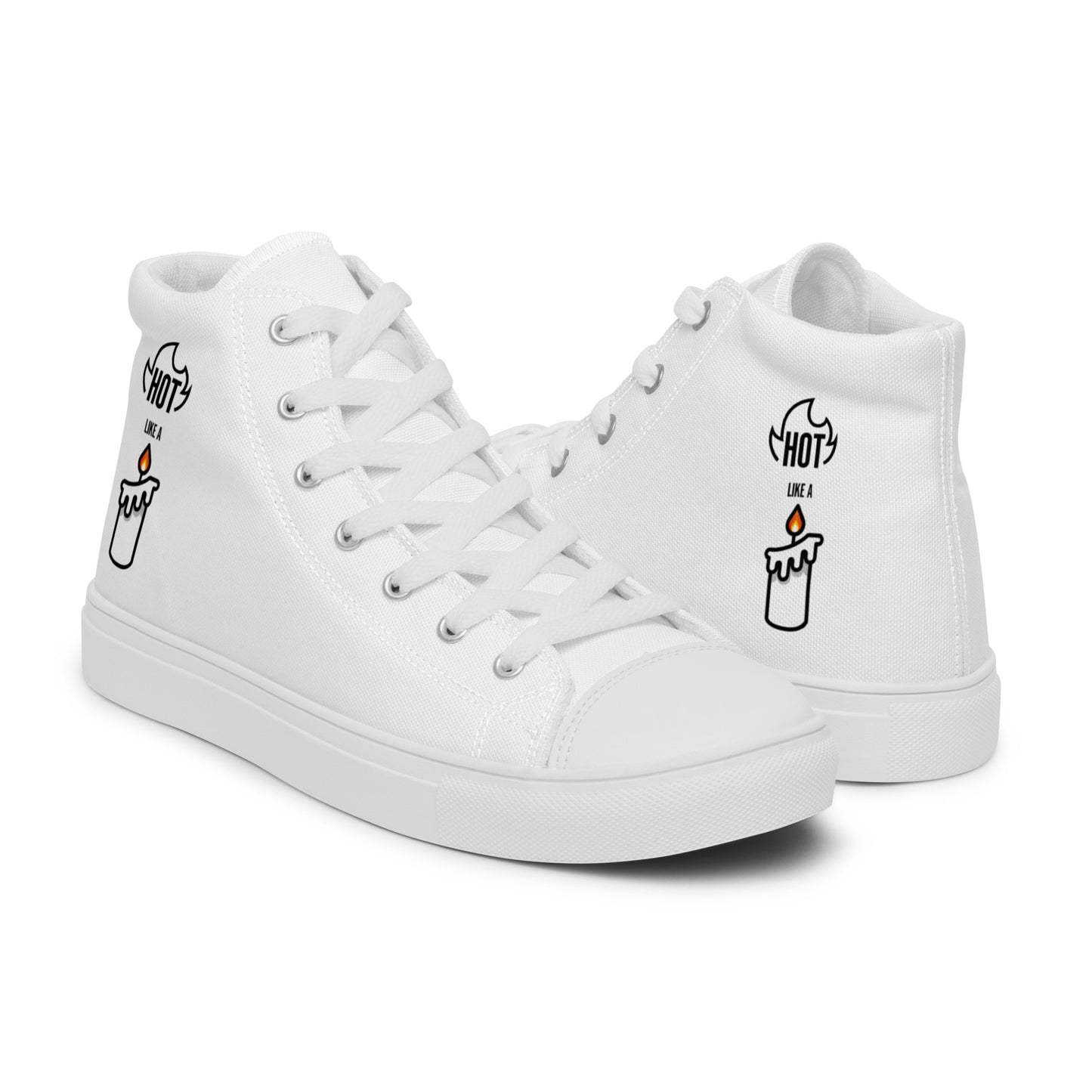 HOT LIKE A CANDLE - Women’s high top canvas shoes