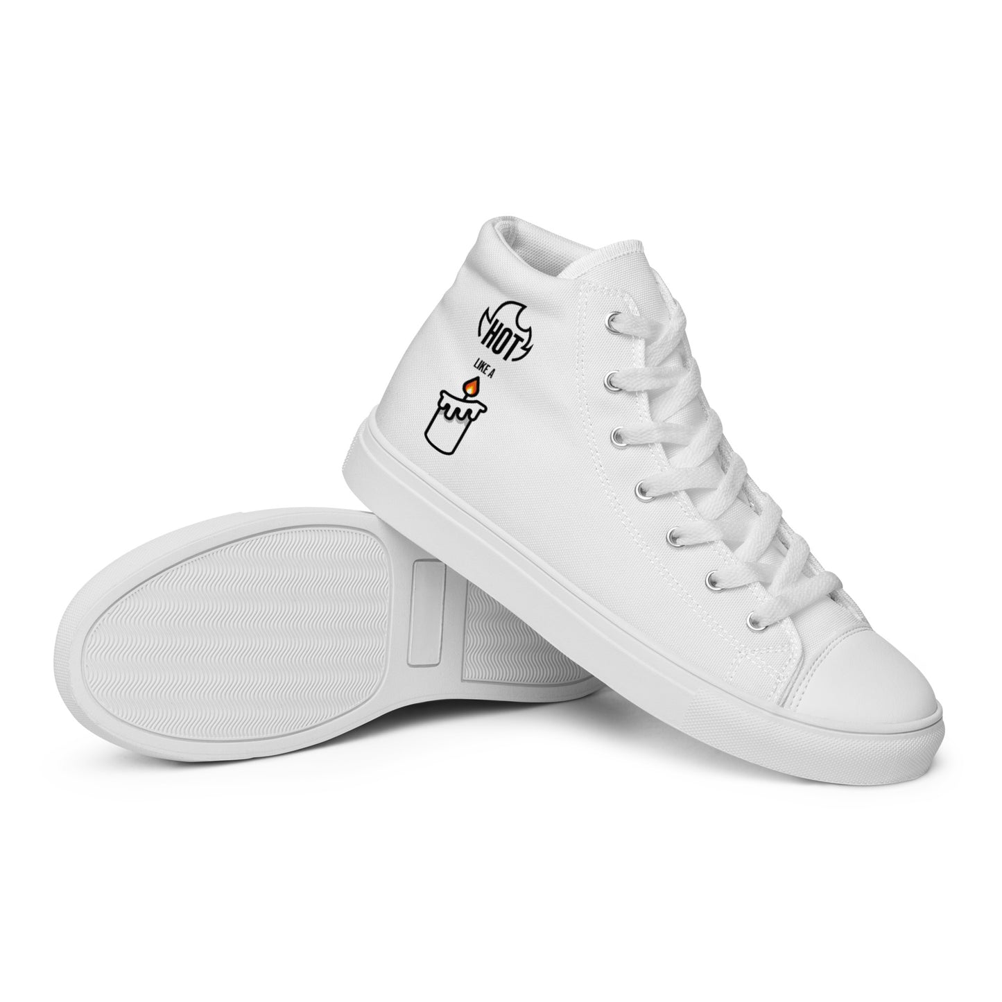 HOT LIKE A CANDLE - Women’s high top canvas shoes