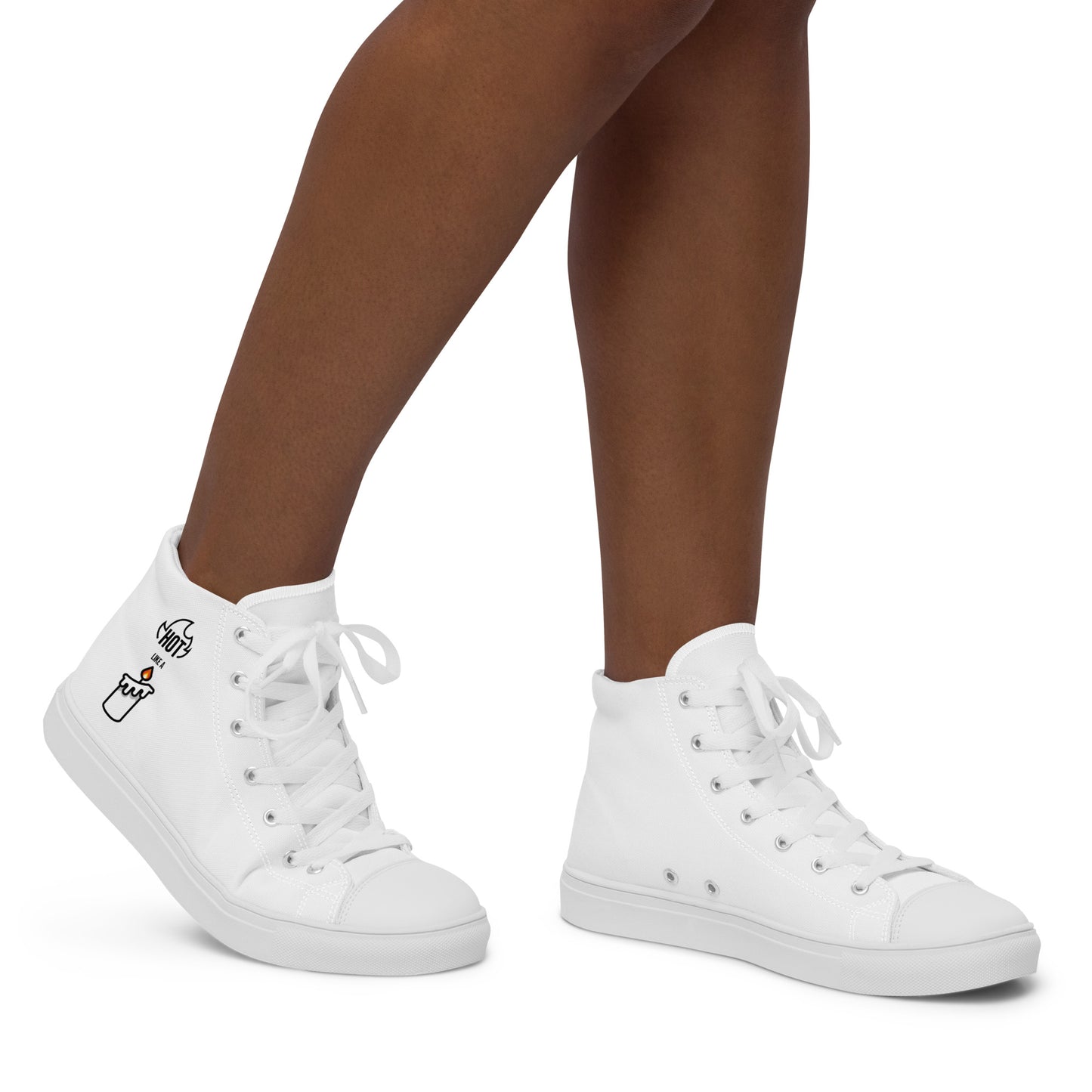 HOT LIKE A CANDLE - Women’s high top canvas shoes