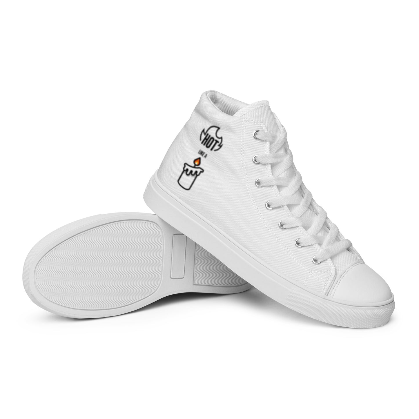 HOT LIKE A CANDLE - Women’s high top canvas shoes