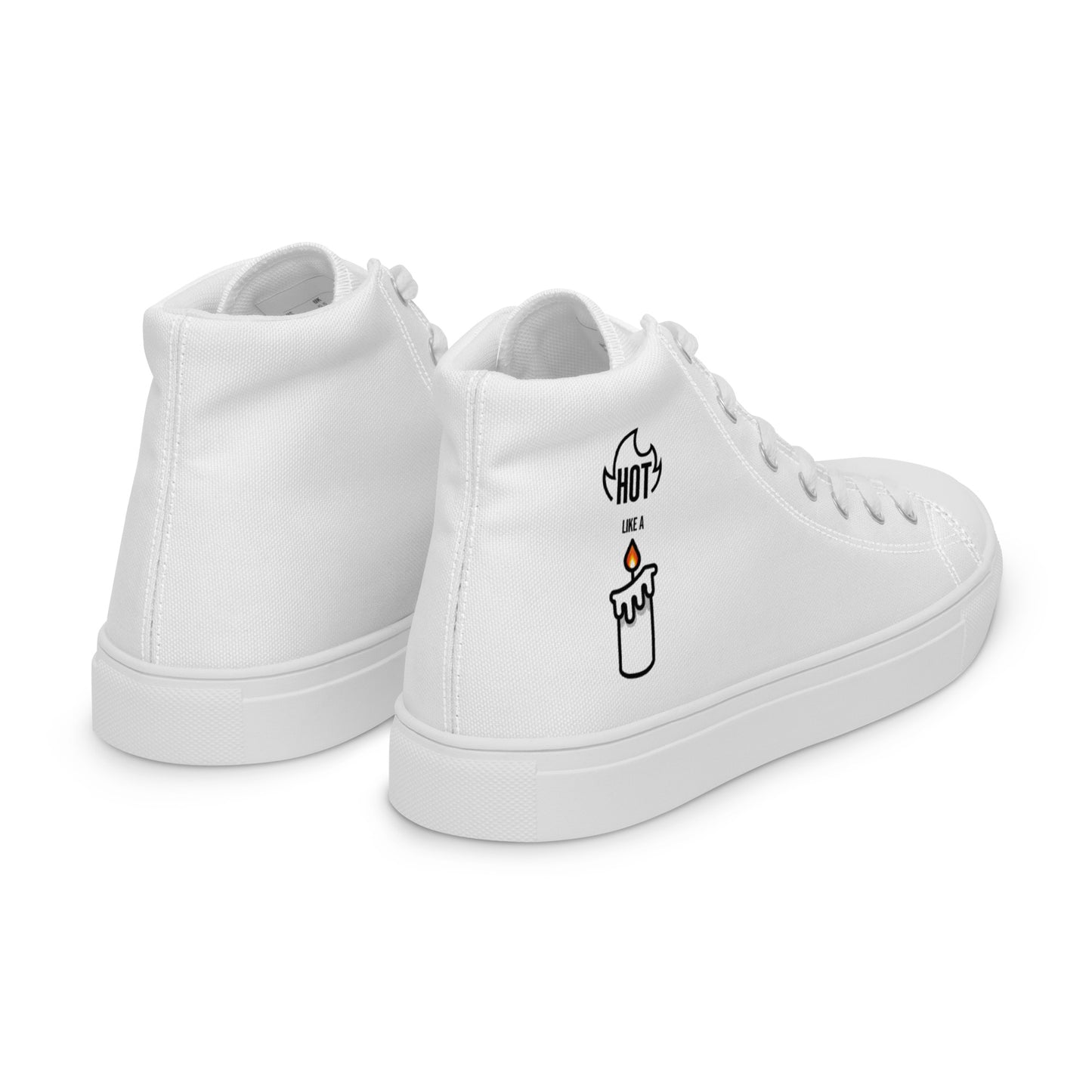 HOT LIKE A CANDLE - Women’s high top canvas shoes