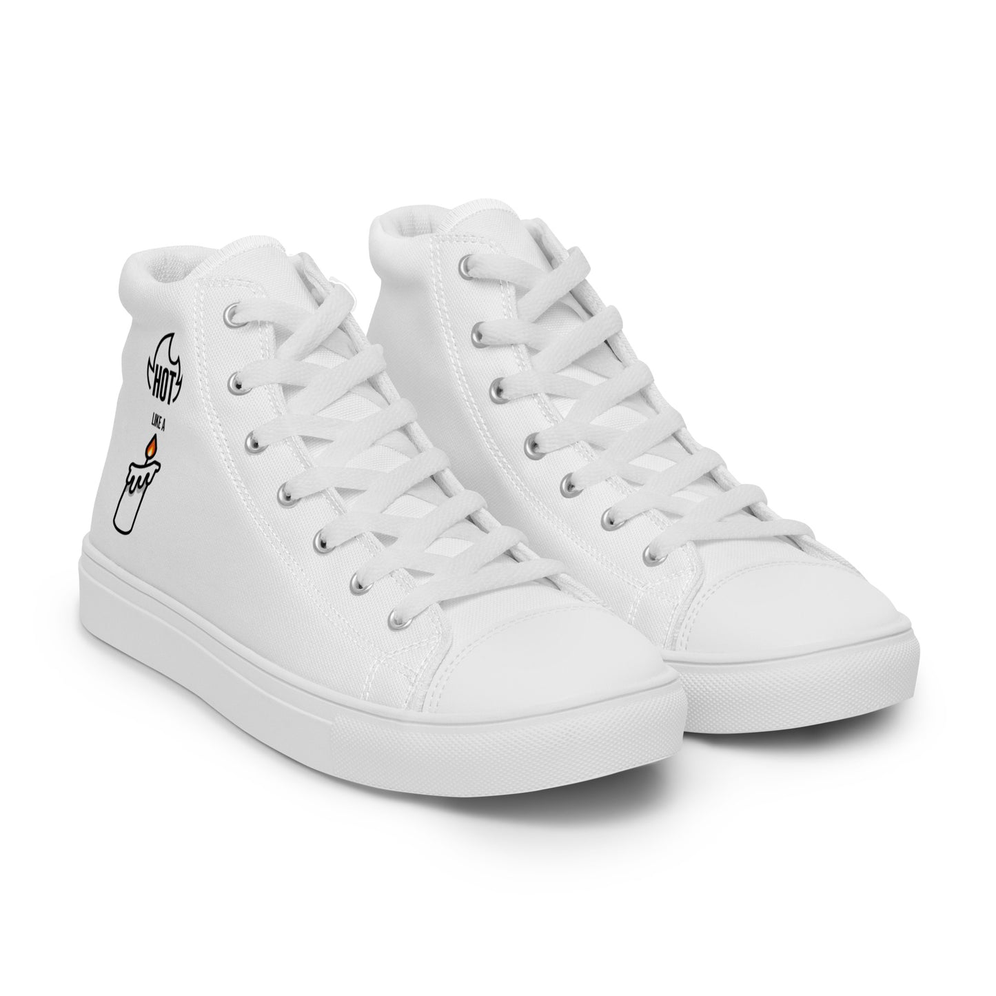 HOT LIKE A CANDLE - Women’s high top canvas shoes